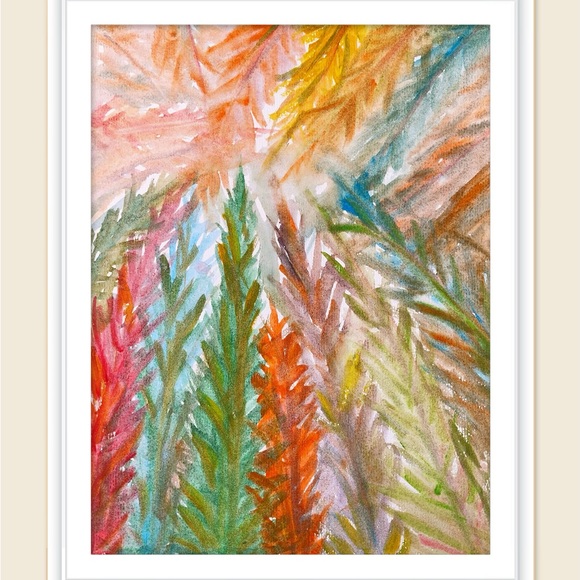 Handmade Watercolor Painting 9" X 12" on Paper, Decor/Wall, Frame Not Included - Picture 3 of 4